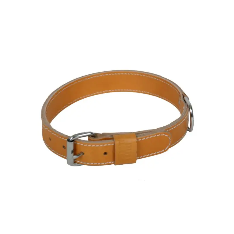 Soldes Collier double épaisseur Martin Sellier naturel 25-55cm pour chien