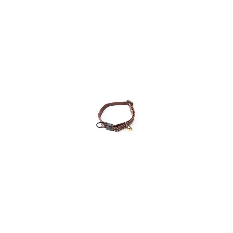 Collier réglable chat flash Martin Sellier marron 10-20/30cm pour chat Affaire À Saisir