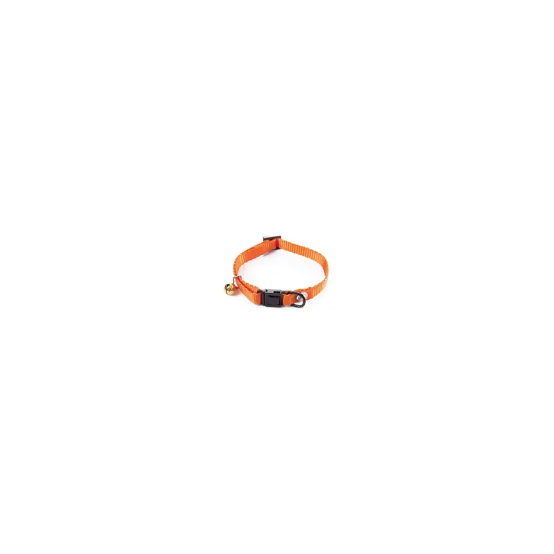Collier réglable nylon Martin Sellier orange 10-20/30m pour chat Vente Directe