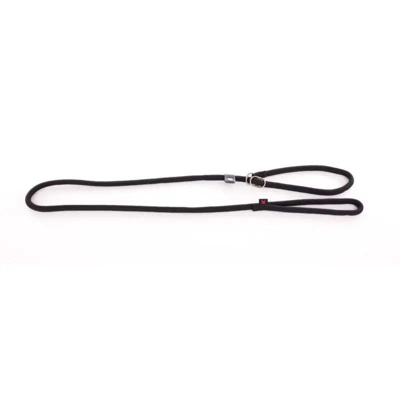 Authentique Laisse et collier semi-étrangleur Martin Sellier 180 noir pour chien