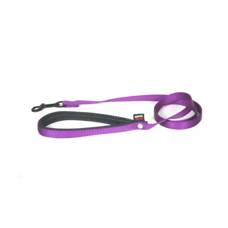 Promotion Saisonnière Laisse nylon confort Martin Sellier 16-120cm mauve pour chien