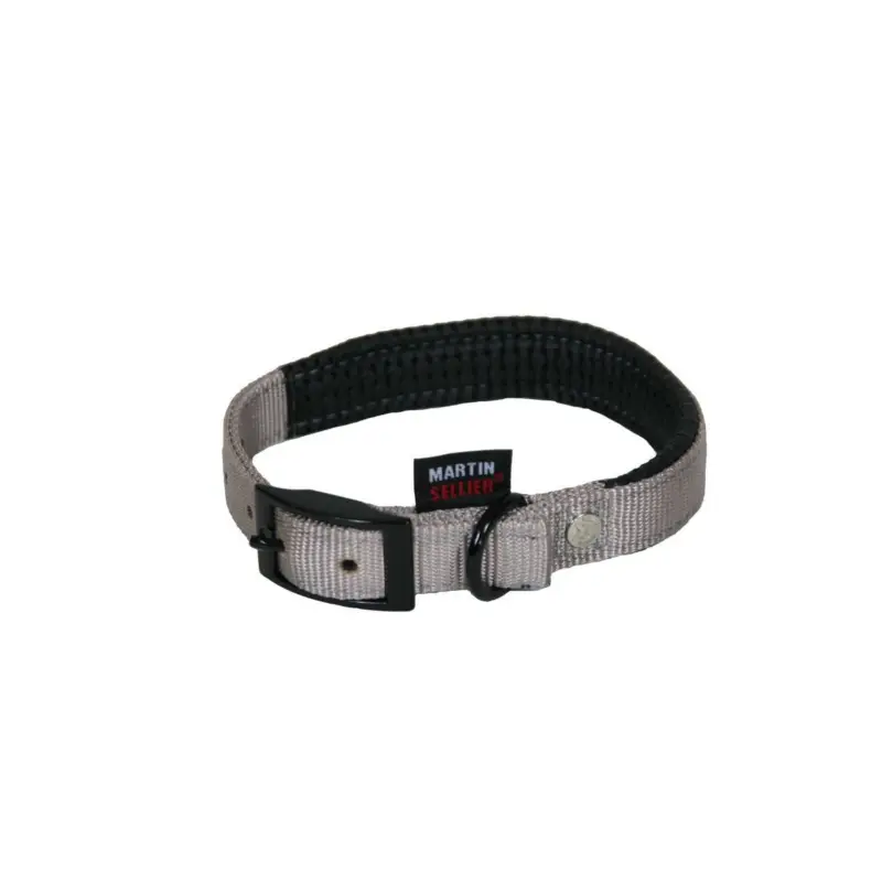 Achetez Aujourd&rsquo;hui Collier confort Martin Sellier gris 20-45cm pour chien
