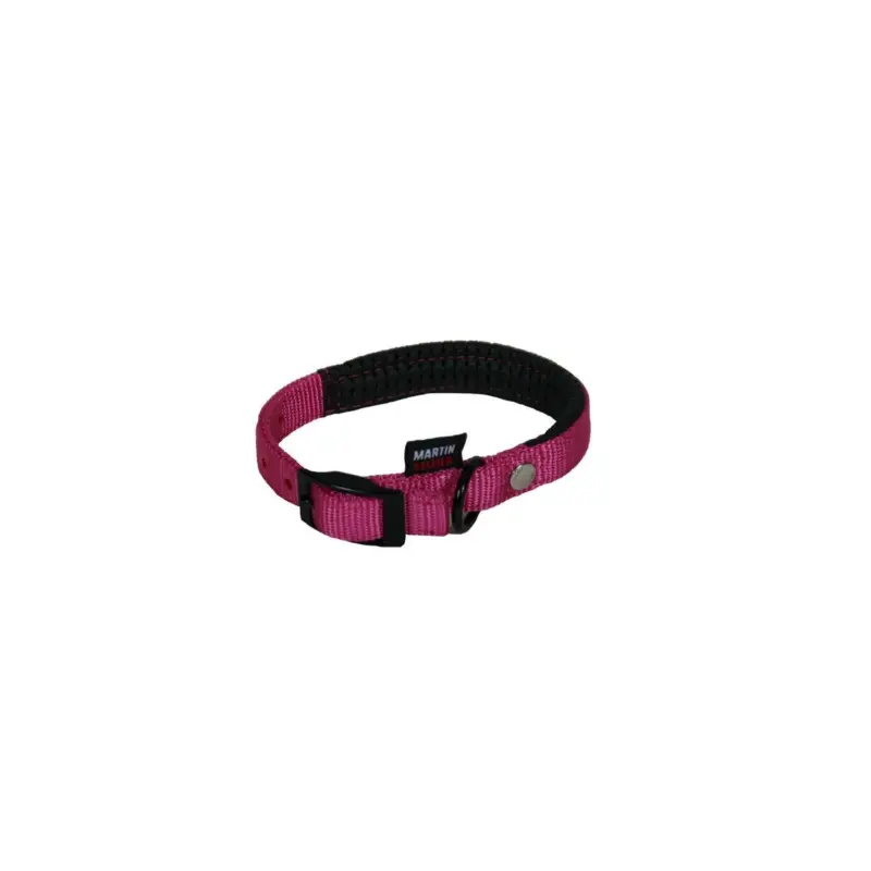 Collier confort Martin Sellier rose 20-45cm pour chien Dernier Modèle