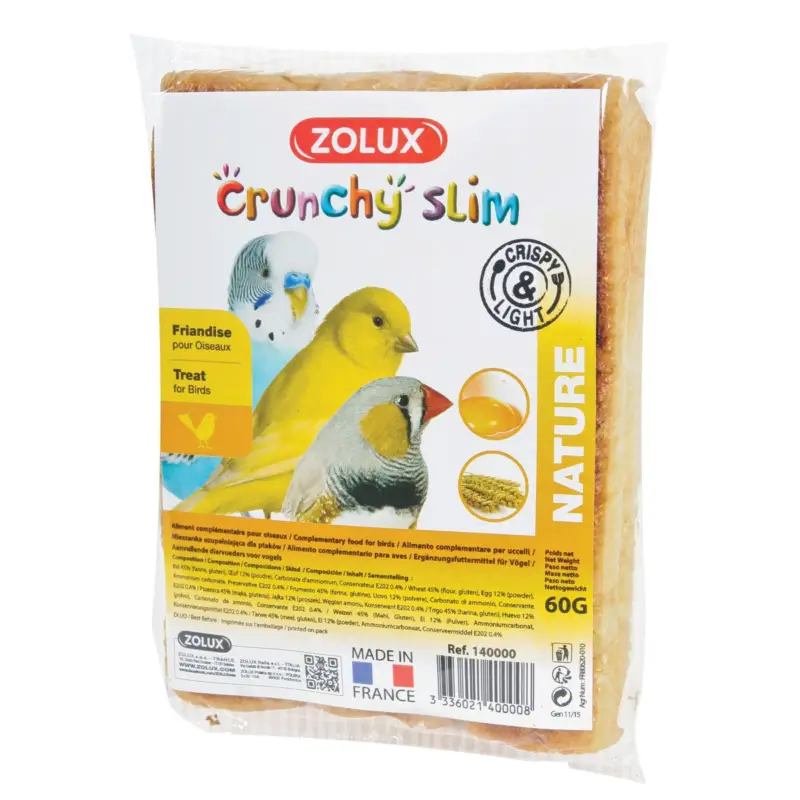 Échaudés nutrislim nature Zolux pour oiseaux Authentique