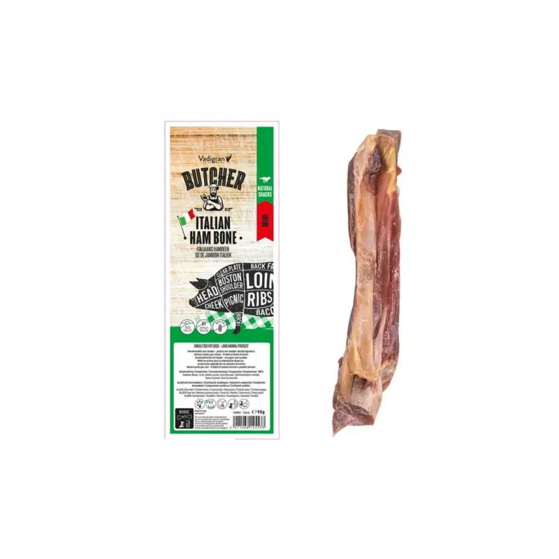 Marque Vadigran Friandise pour chien os de jambon italien mini 12cm 3 unités