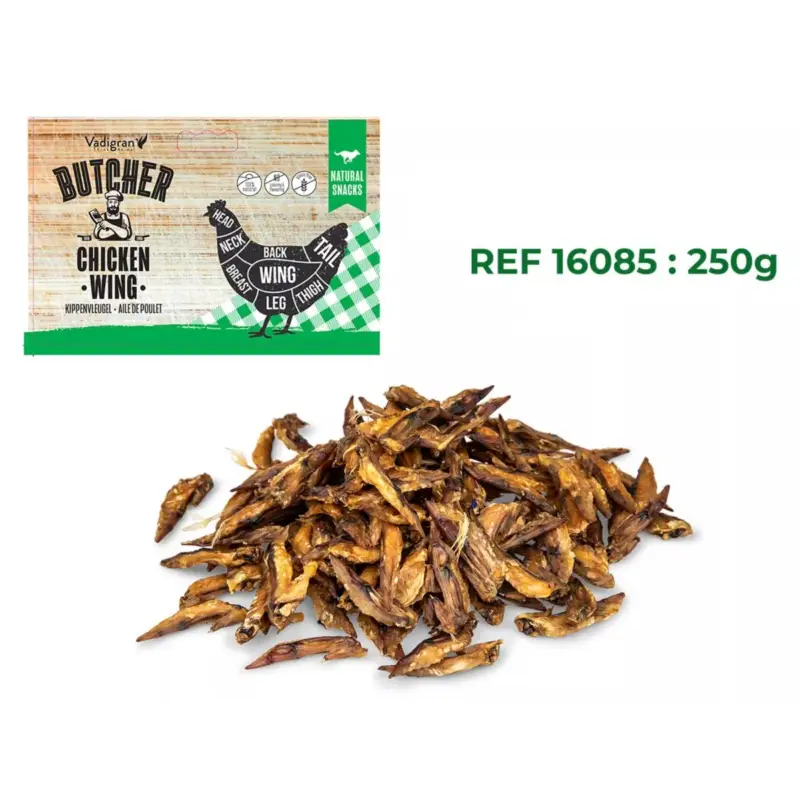 Vadigran Friandise pour chien aile de poulet 250g Jusqu&rsquo;à Épuisement Des Stocks