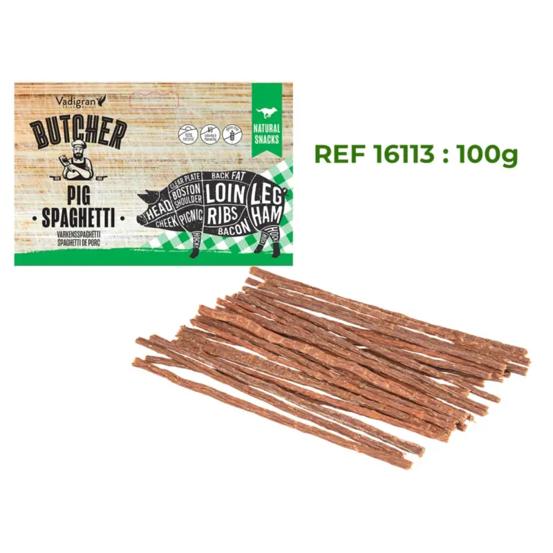 Affaire À Saisir Vadigran Friandise pour chien spaghetti de porc 100g