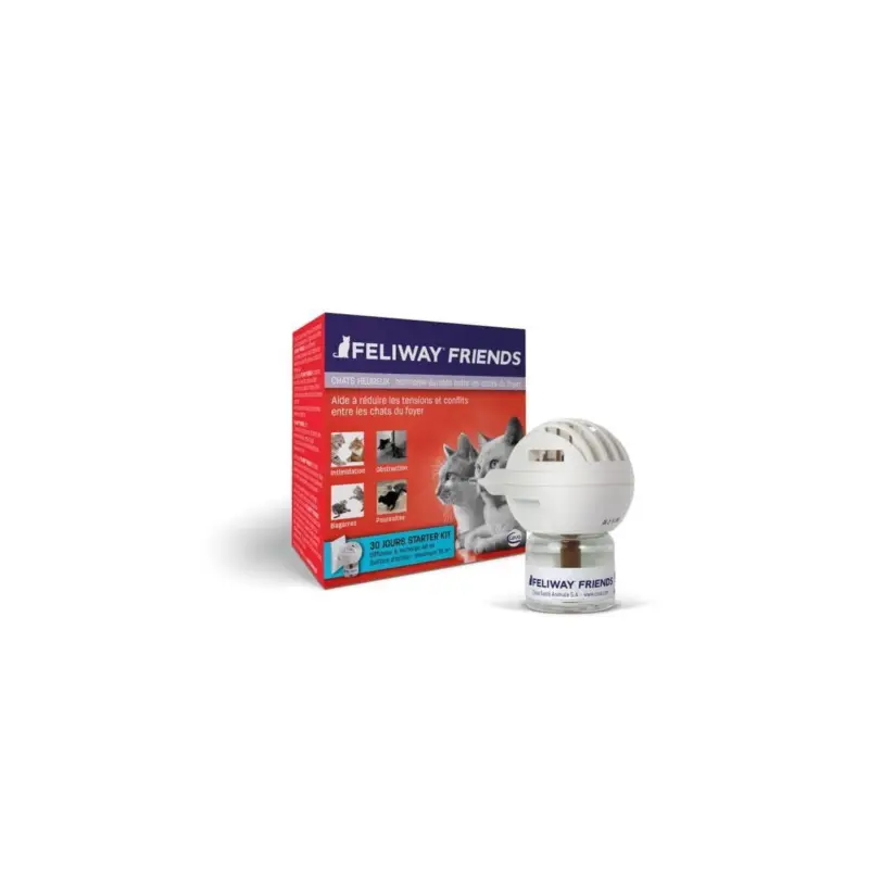 Diffuseur + recharge Feliway Felifriends pour chat Satisfait Ou Remboursé