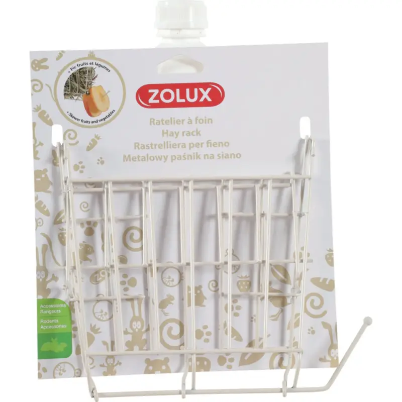 Bon Marché Râtelier foin métal Zolux beige pour rongeur