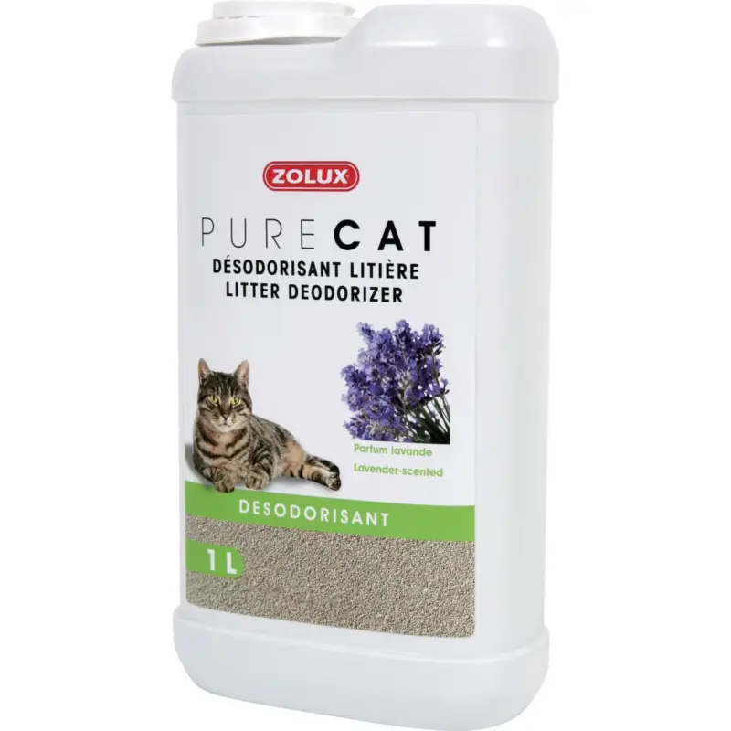 Désodorisant litière Zolux lavande 1L pour chat Nouvelle Collection
