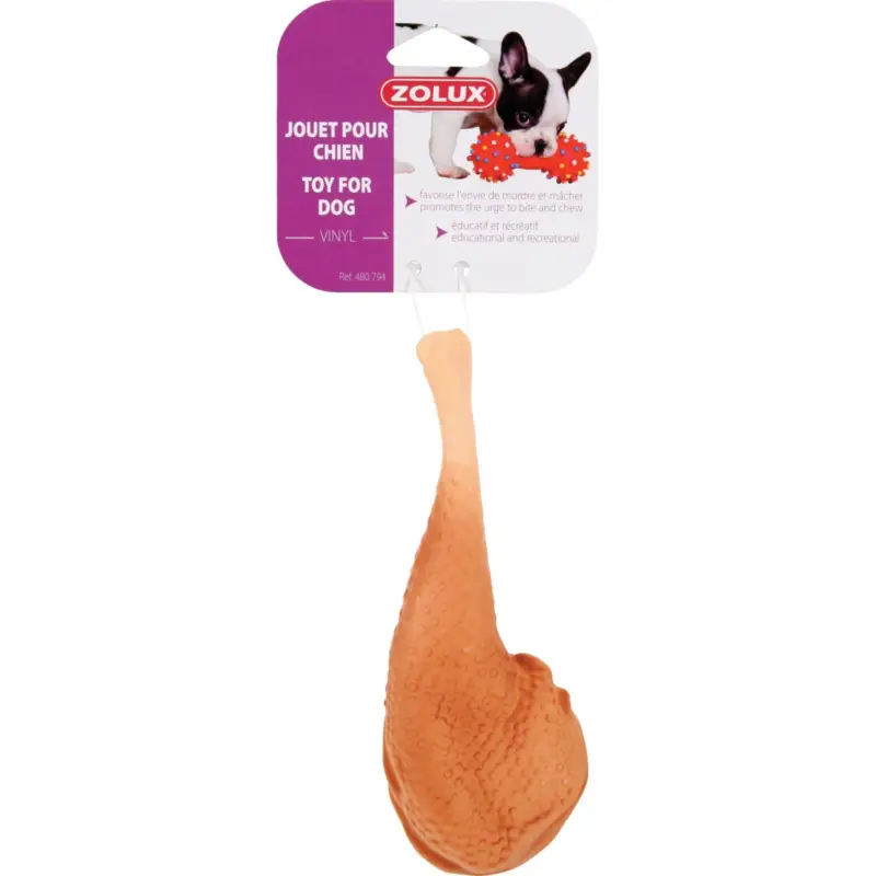Nouvel Arrivage Jouet Zolux pilon vinyl 19 cm pour chien