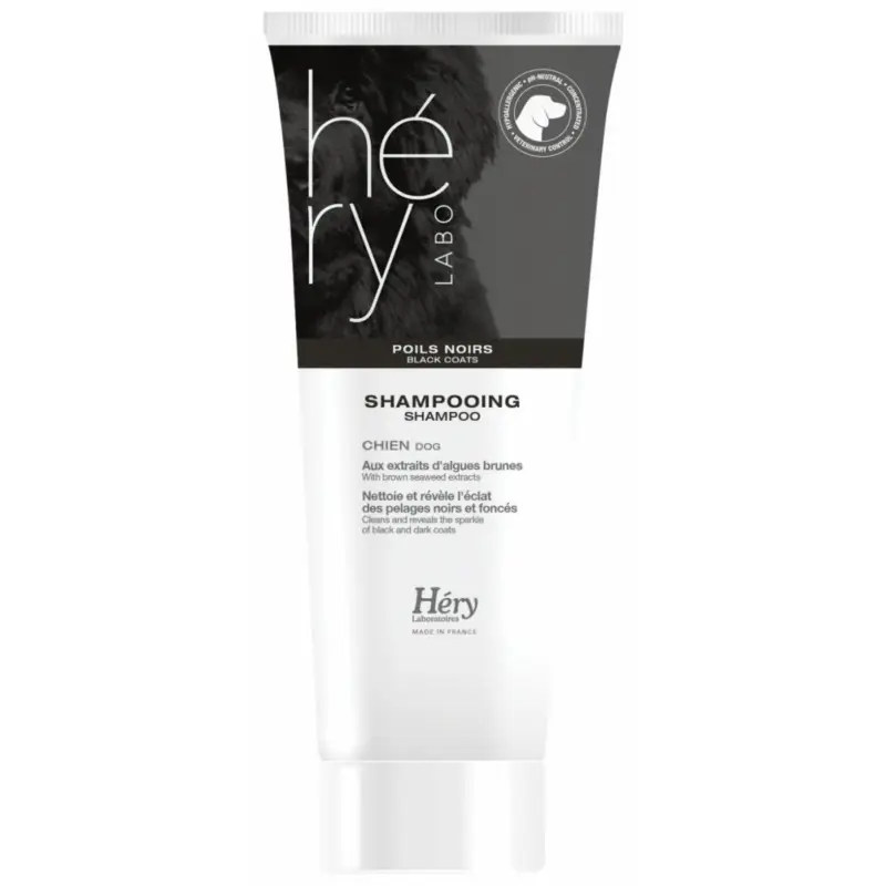 Réduction Shampooing Hery poil noir 200ml pour chien