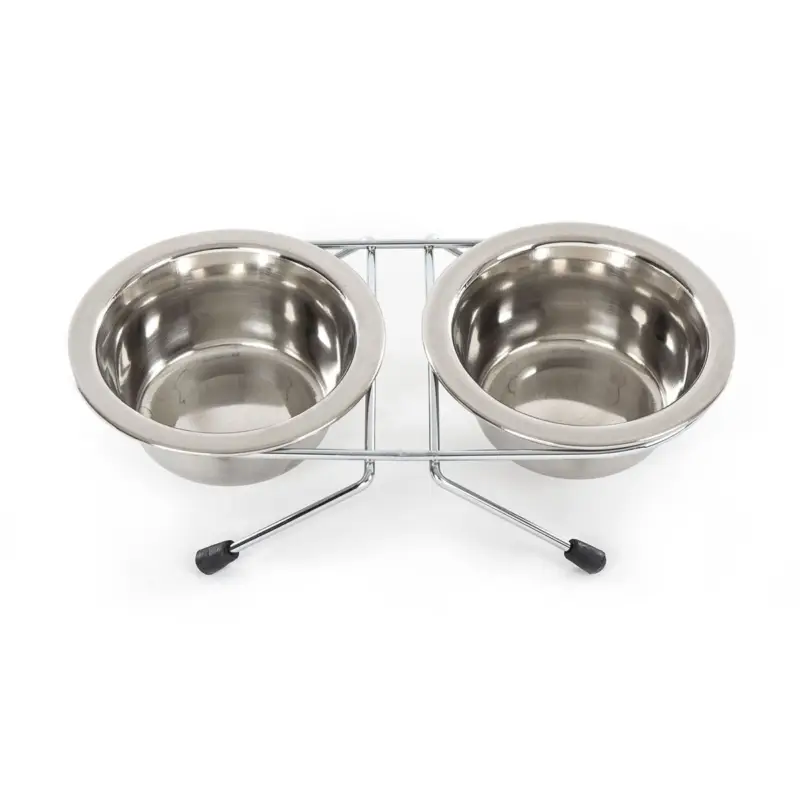 Produit De Marque Support Martin Sellier gamelle inox 2x370ml pour chien