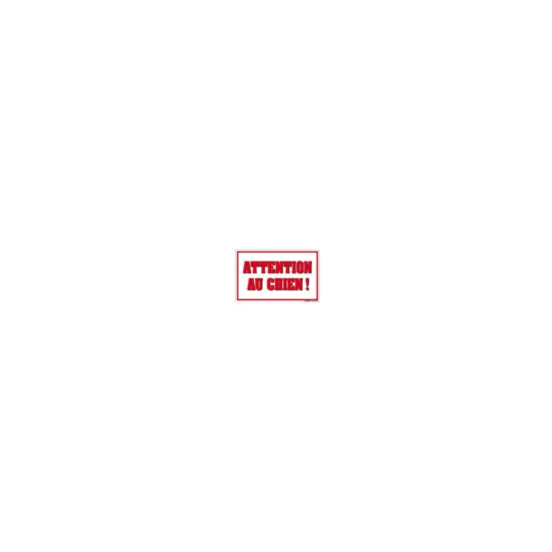 Retour Gratuit Panneau Martin Sellier attention 100×160 pour chien