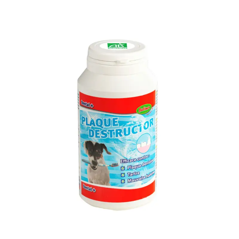Bubimex Anti-tartre chien chat plaque destructor bio 160g Réduction