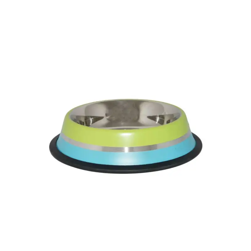 Gamelle Bubimex en acier inox 0,85L coloris assortis pour chien Nouvelle Collection