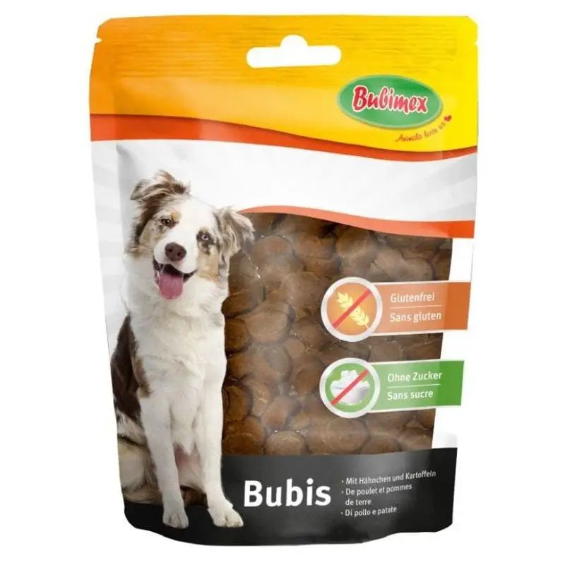 Bubimex friandises pour chien au poulet sans gluten 200g Prix Bas