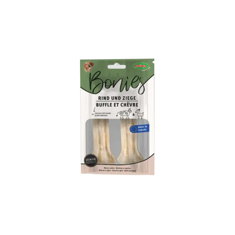 Acheter En Ligne Bubimex Friandise pour chien os à mâcher fourrés à la chèvre 12cm x2