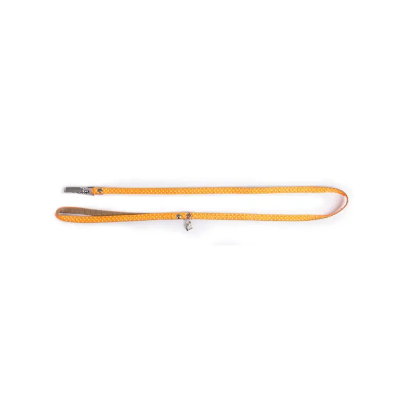 Satisfait Ou Remboursé Laisse pois XS Martin Sellier orange 10-100cm pour chien