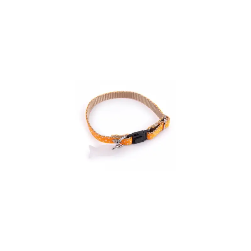 Affaire À Saisir Collier pois nylon Martin Sellier orange 17/27cm pour chat