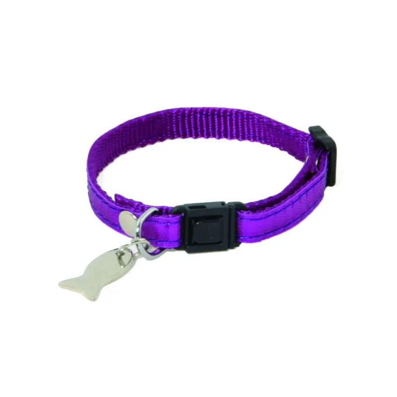 Achat Immédiat Collier chat disco Martin Sellier violet 17/27cm pour chat