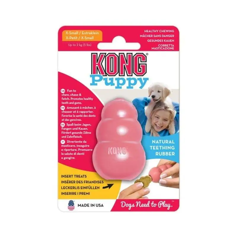 Offre Spéciale Jouet pour chiot KONG Puppy XS en caoutchouc naturel