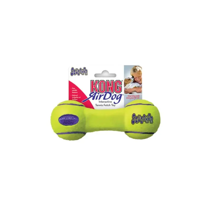 Retour Gratuit Jouet KONG air squeaker dumbbell L pour chien