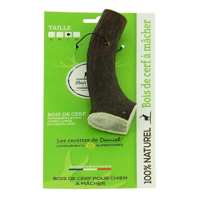 Réduction Les Recettes de Daniel bois de cerf friandise chien taille L