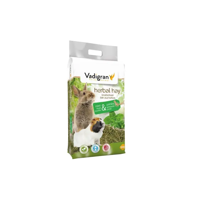 Foin menthe et persil Vadigran 500g pour rongeur Expédié Aujourd&rsquo;hui
