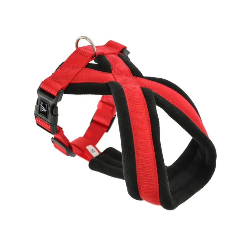 Réduction Harnais comfort nylon Vadigran rouge 50cm m-l pour chien