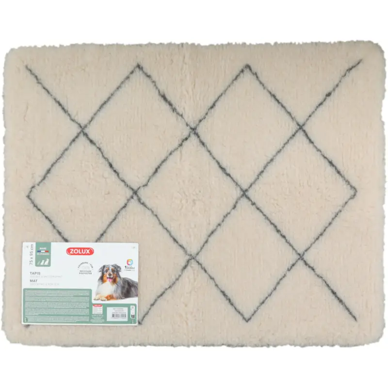 Tapis Zolux isolant berbère 75cm beige pour chien Expédié Aujourd&rsquo;hui