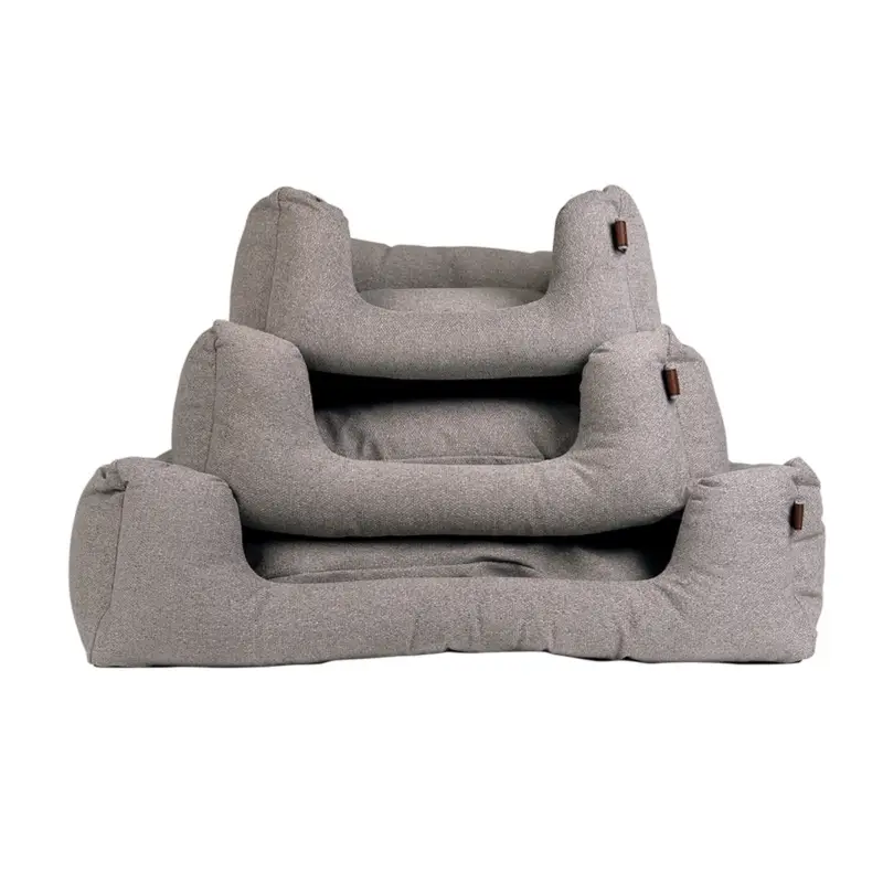 Panier Snooze confortable Vadigran Nut Grey en polyester (60x50cm) pour chien et chat Authentique