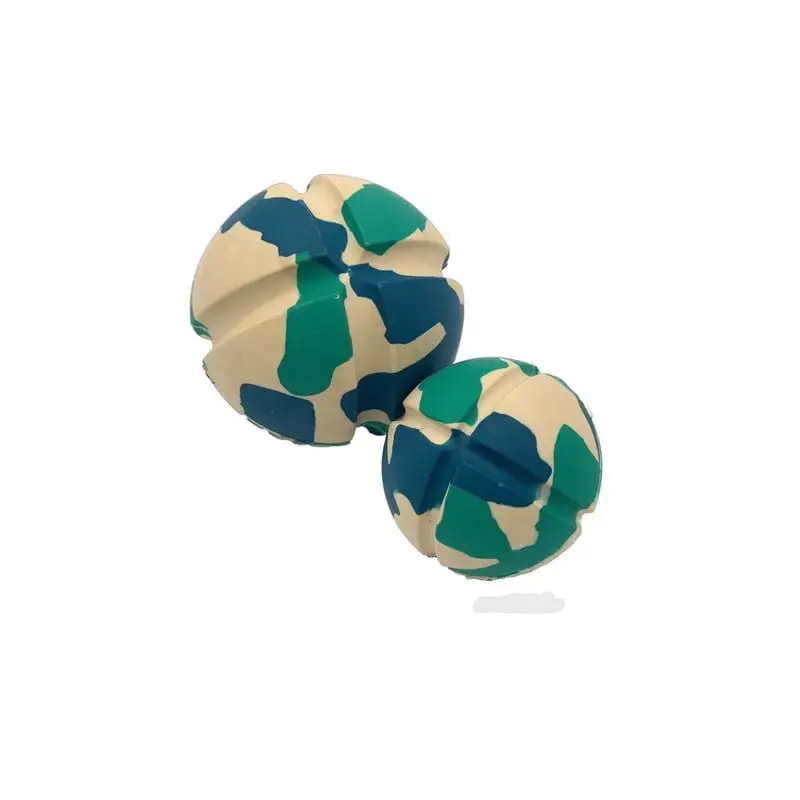 Balle caoutchouc Bubimex bleue taille L (8cm) pour chien Dernier Modèle