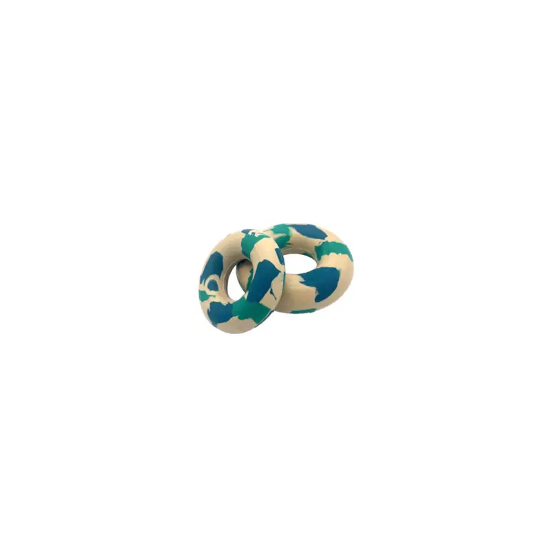Retour Gratuit Jouet anneau caoutchouc Bubimex bleu taille M (9,5cm) pour chien