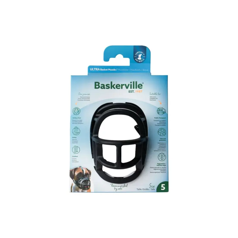 Bon Marché Muselière Baskerville Company of Animals taille 5 pour chien