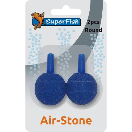 Vente Flash Superfish Air-Stone Round 2pcs -2 diffuseurs d&rsquo;air pour aquarium