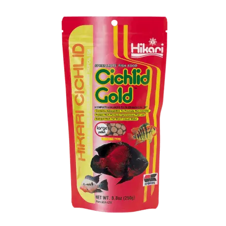 Hikari Cichlid Gold Large 250gr – Nourriture pour cichlidés américains Commander Maintenant
