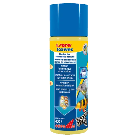 Sera Toxivec 100ml – Conditionneur d&rsquo;eau aquarium Haute Qualité