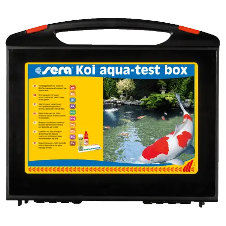 Acheter En Ligne Sera KOI AQUA-TEST BOX – Malette d&rsquo;analyse de l&rsquo;eau du bassin