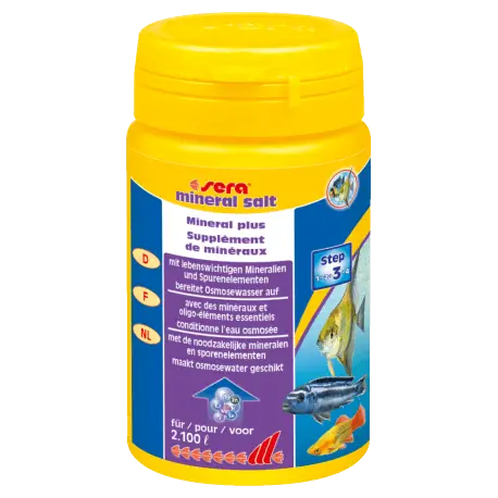 Sera Mineral Salt 105gr – Sel reminéralisant aquarium Seulement Aujourd&rsquo;hui