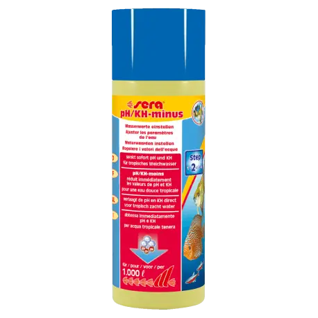 Sera PH / KH Moins 250ml – Réduction du PH/KH aquarium Retour Gratuit