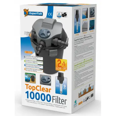 Usine Directe Superfish TOPCLEAR 10000 – Filtre pression + UV pour bassin