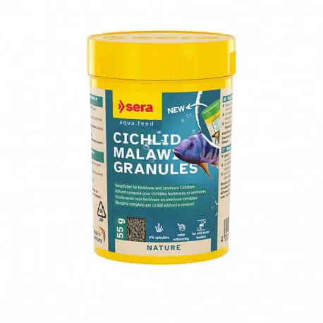 SERA granugreen Malawi granules 100ml – Granulés cichlidés herbivores Meilleur Prix