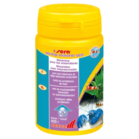 Prix Choc SERA shrimps mineral salt 105gr – Sel reminéralisant crevettes