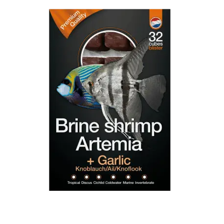 Dutch Select Artemia & Garlic 100gr Lot de 10pcs (1Kg) – Nourriture congelée Petit Prix