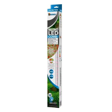 SUPERFISH RETRO LED COMBI T8 & JT5 45CM – 15W – Tube LED Authentique