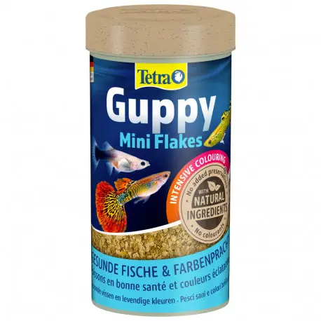 Achetez Aujourd&rsquo;hui Tetra Guppy mini flakes 250ml – Nourriture flocons Guppys
