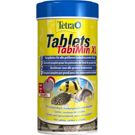 Promotion Saisonnière Tetra Tablets TabiMin XL 133 Tabs – Pastilles Grands poissons de fond