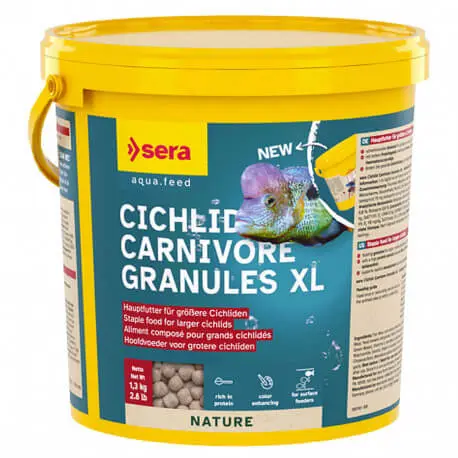 Offre Exclusive SERA Cichlid Carnivore Granule XL 3800ML – Nourriture Cichlidés