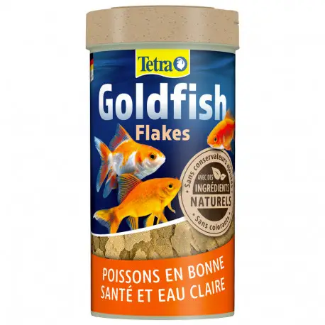 Tetra Goldfish Flakes 250ml – Nourriture flocons poissons rouges Populaire